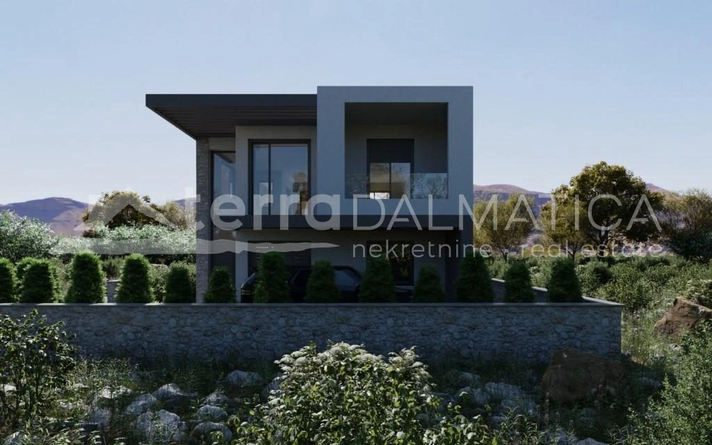 Haus mit Pool auf Murter, erste Reihe zum Meer