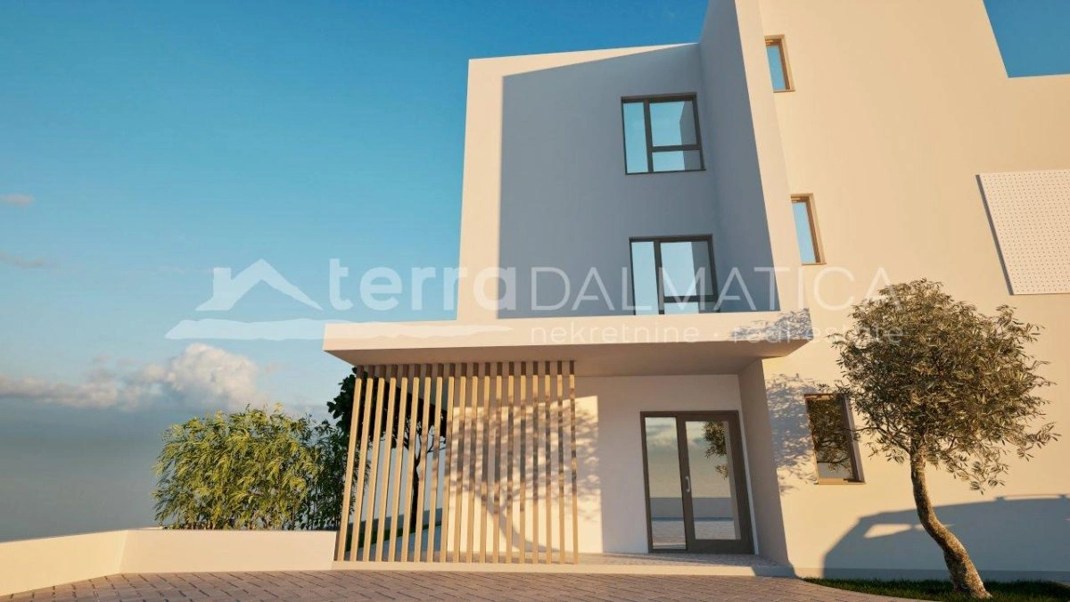 Modernes Apartment mit vier Terrassen, Swimmingpool und grüner Oase in Vodice