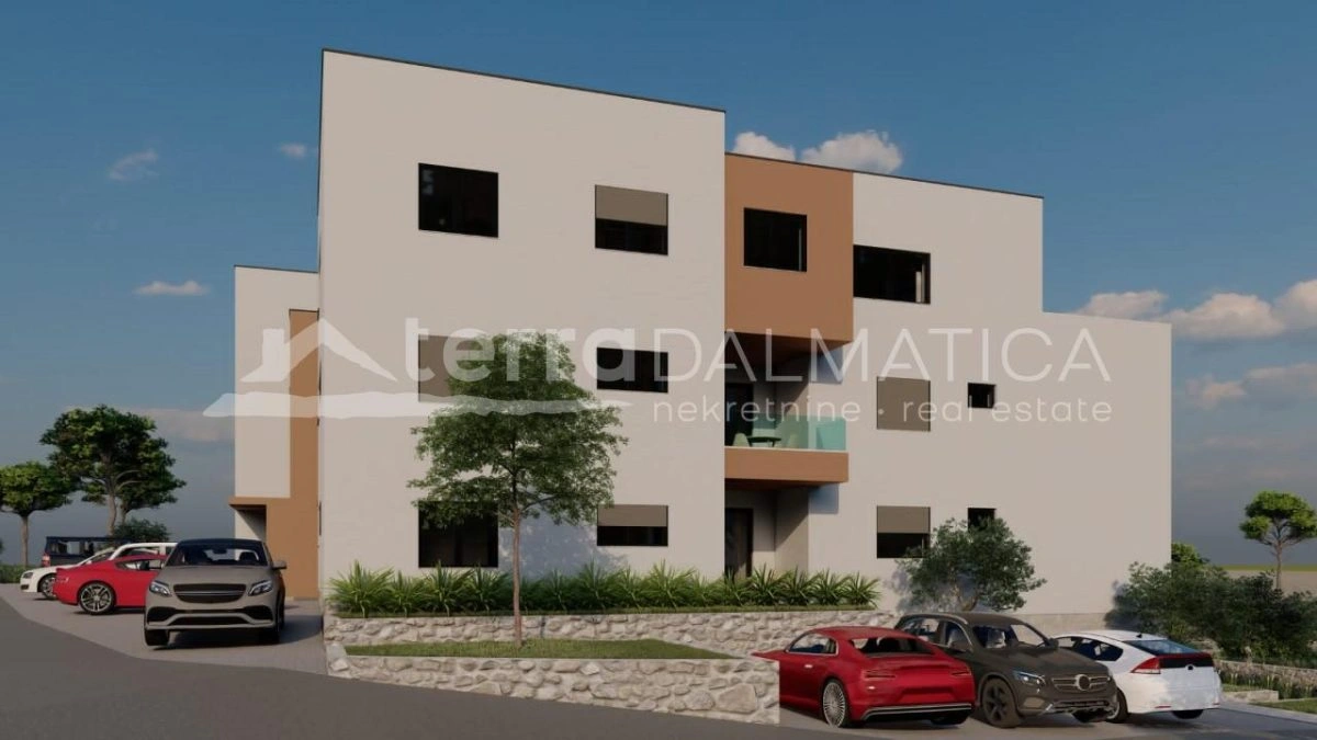 Žaborić – Zwei-Zimmer-Wohnung mit Loggia in einem Neubau