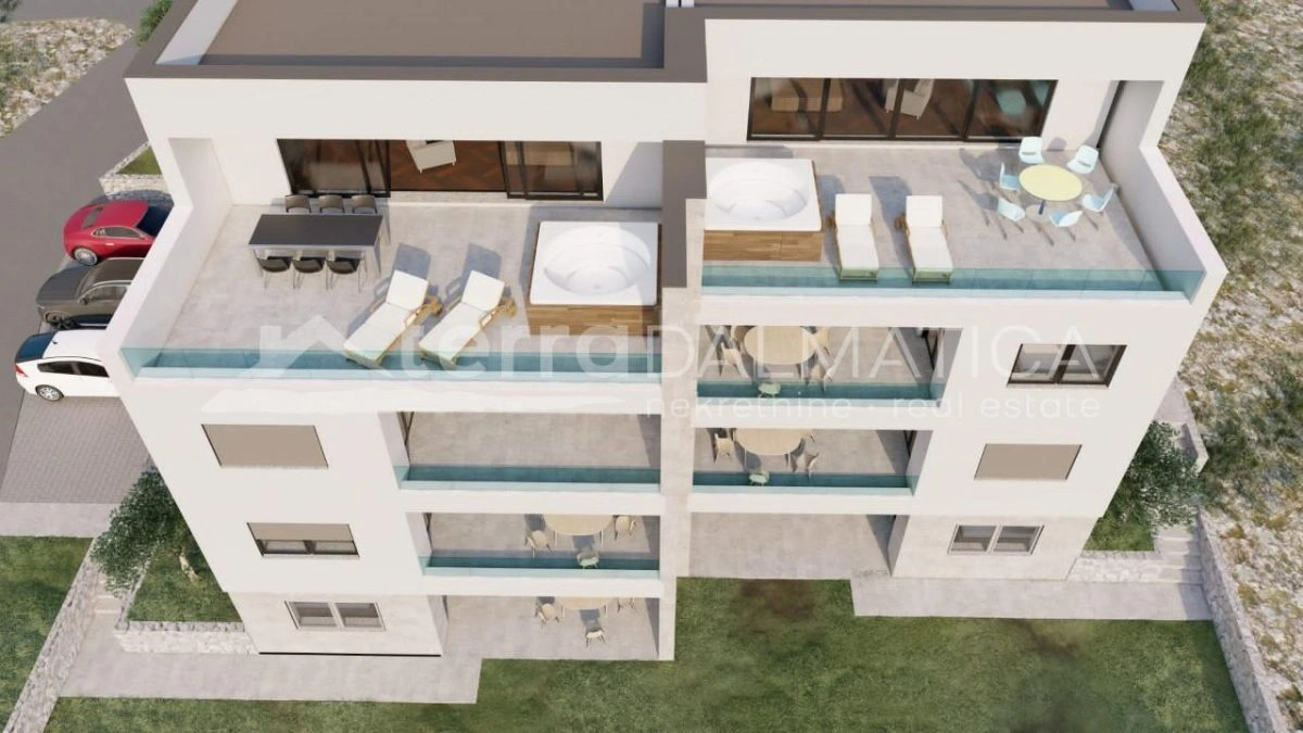 Žaborić – Zwei-Zimmer-Wohnung mit Loggia in einem Neubau