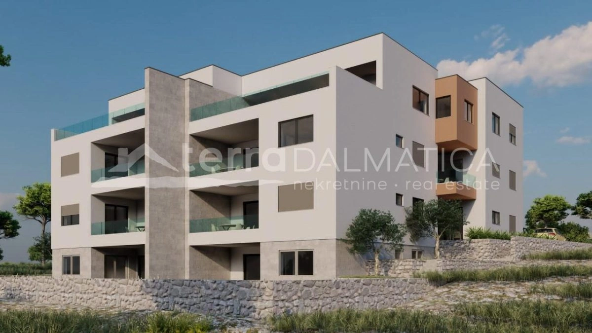 Žaborić – Zwei-Zimmer-Wohnung mit Loggia in einem Neubau