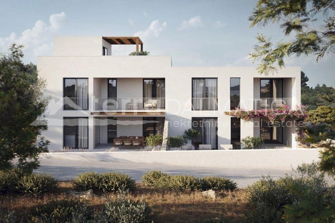 Vodice – Doppelhaushälfte mit Meerblick, Neubau