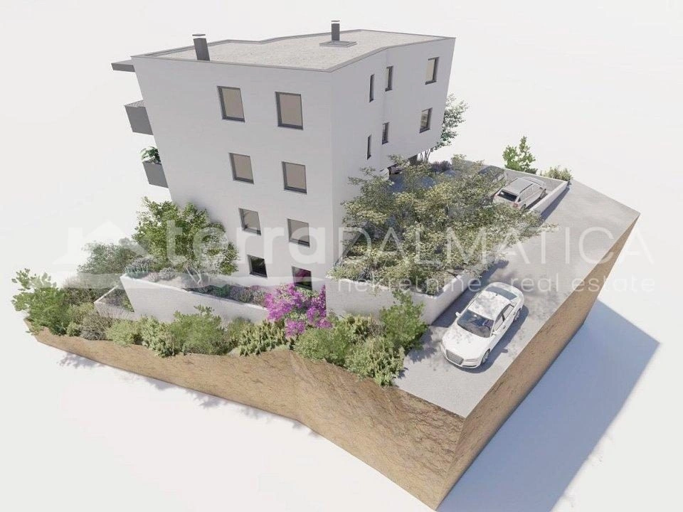 Primošten, moderne Zwei-Zimmer-Wohnung in einem Neubau