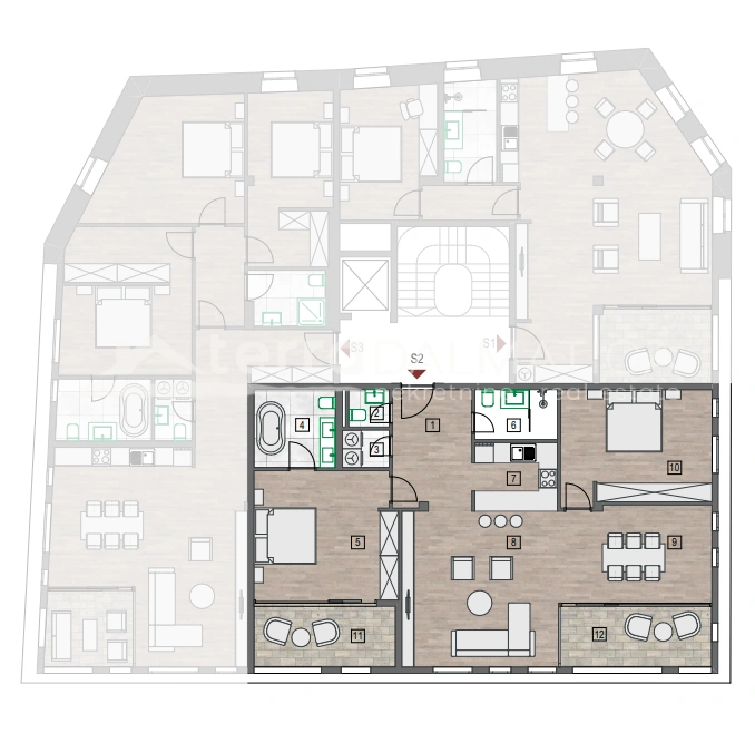 Šibeniks Uferpromenade in Ihrem Wohnzimmer - eine Wohnung mit der schönsten Aussicht der Stadt
