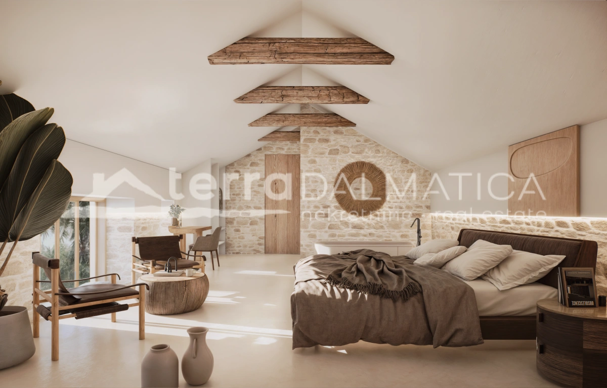 Przyszła luksusowa kamienna willa na wyspie Brač – połączenie historycznego dziedzictwa i nowoczesnego designu