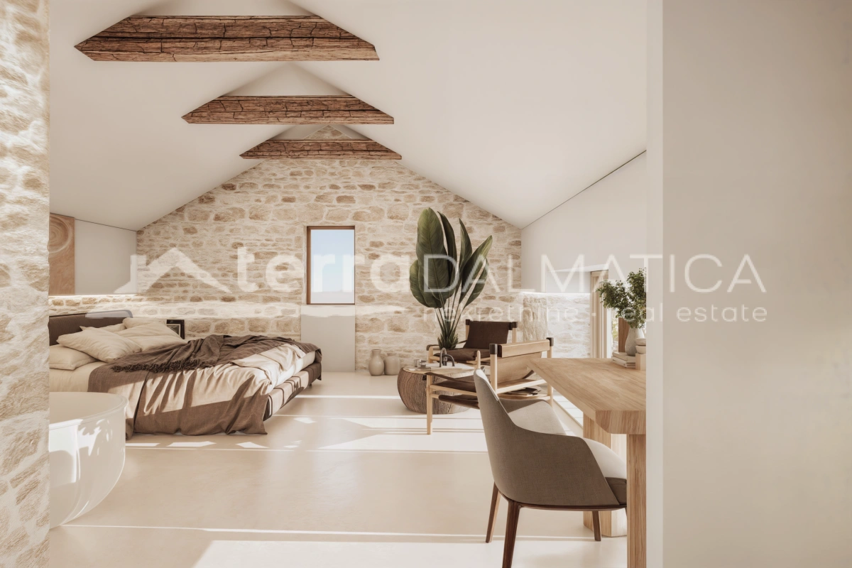 Przyszła luksusowa kamienna willa na wyspie Brač – połączenie historycznego dziedzictwa i nowoczesnego designu