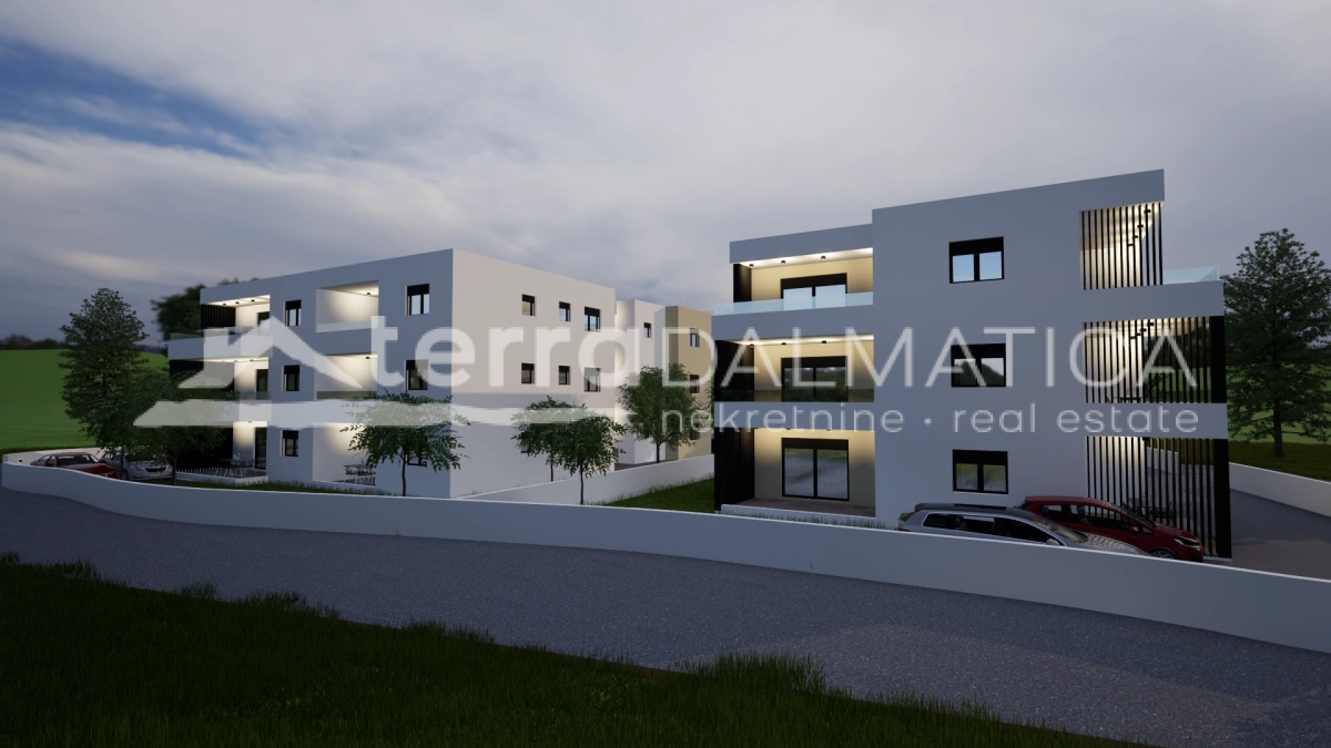 Wohnung in Vodice, 1. Stock – 2 Schlafzimmer, Terrasse, Parkplatz