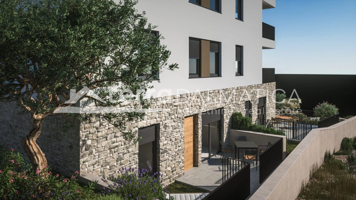 Novostavba v Žaborići - apartmán ve druhém patře s výhledem na moře