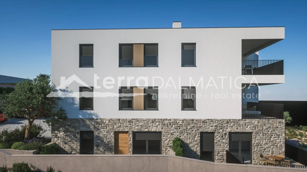 Novostavba v Žaborići - apartmán ve druhém patře s výhledem na moře