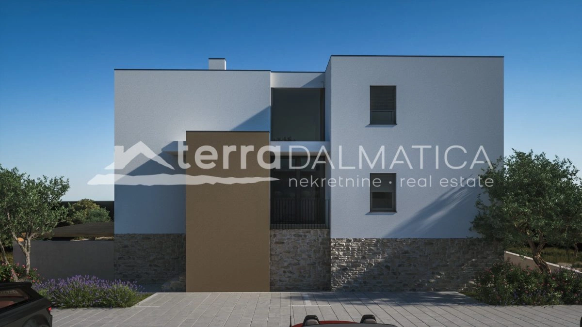 Novostavba v Žaborići - apartmán ve druhém patře s výhledem na moře