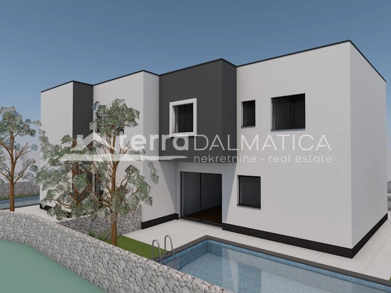 Modernes Doppelhaus in Tribunj – 150 Meter vom Meer entfernt