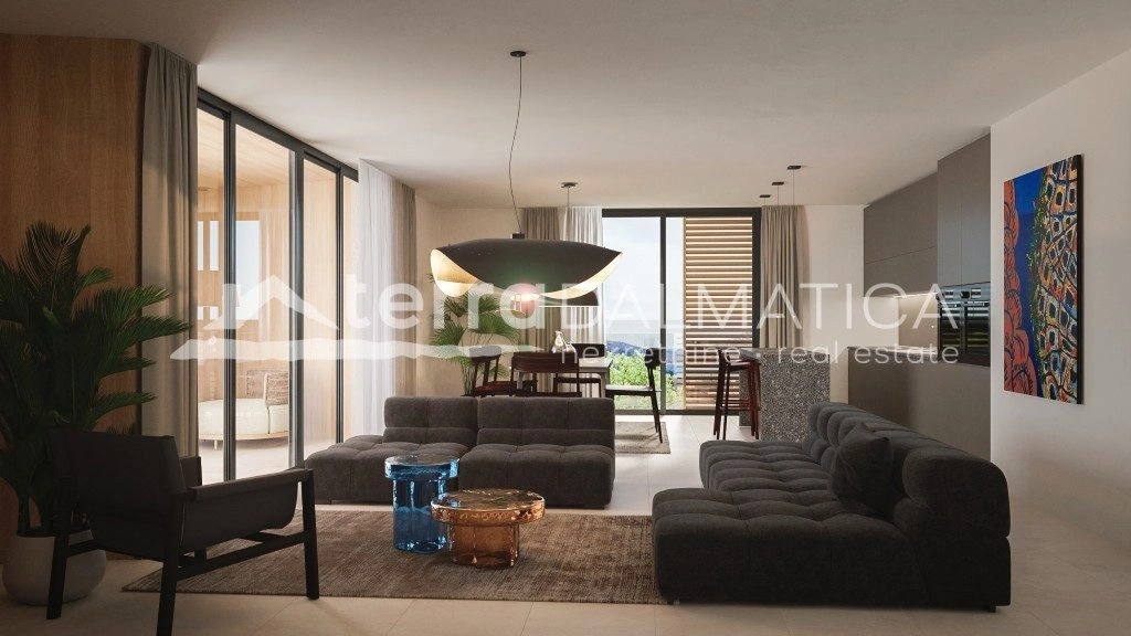 Apartmán ve Vodicích - novostavba, přízemí s terasami