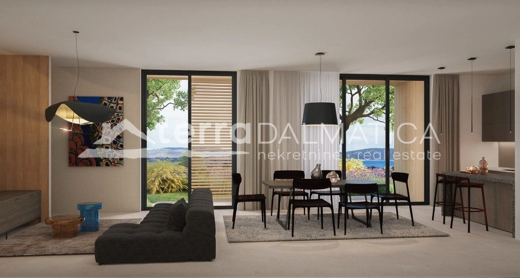 Apartmán ve Vodicích - novostavba, přízemí s terasami