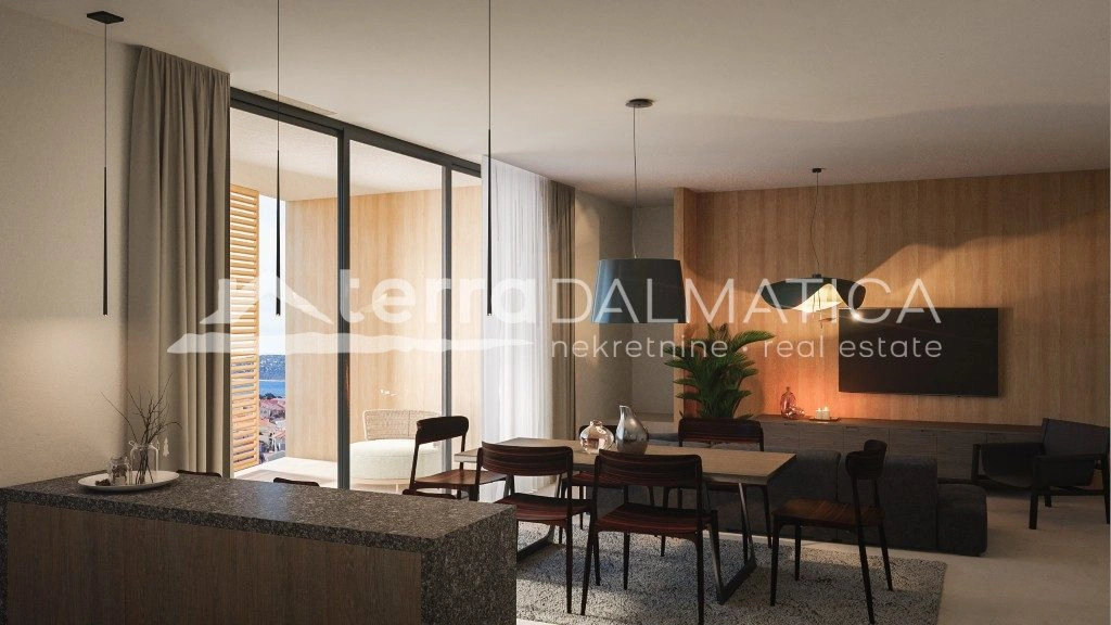 Moderní apartmán ve Vodicích - novostavba, výhled na moře