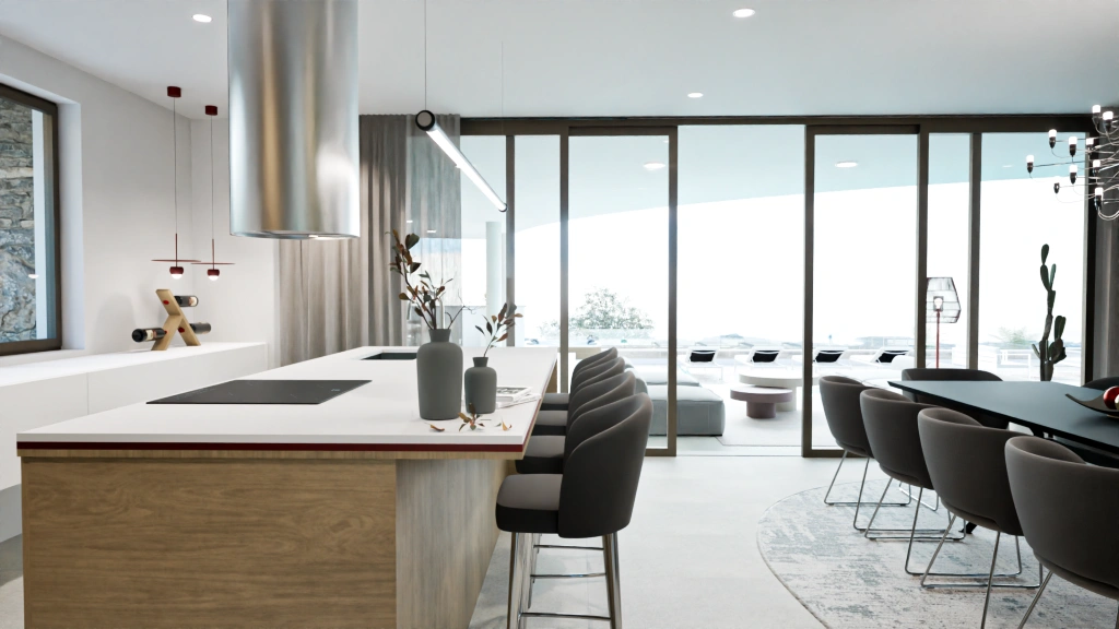 Primosten-Kroatien, exklusive Villa im modernen Design mit Panoramablick auf den Archipel