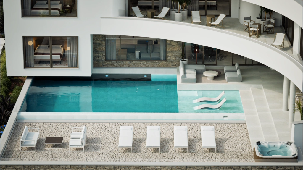 Primosten-Kroatien, exklusive Villa im modernen Design mit Panoramablick auf den Archipel