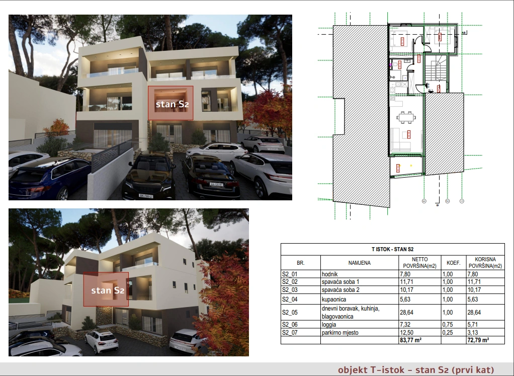 Brodarica – projekt novogradnje s više stambenih jedinica
