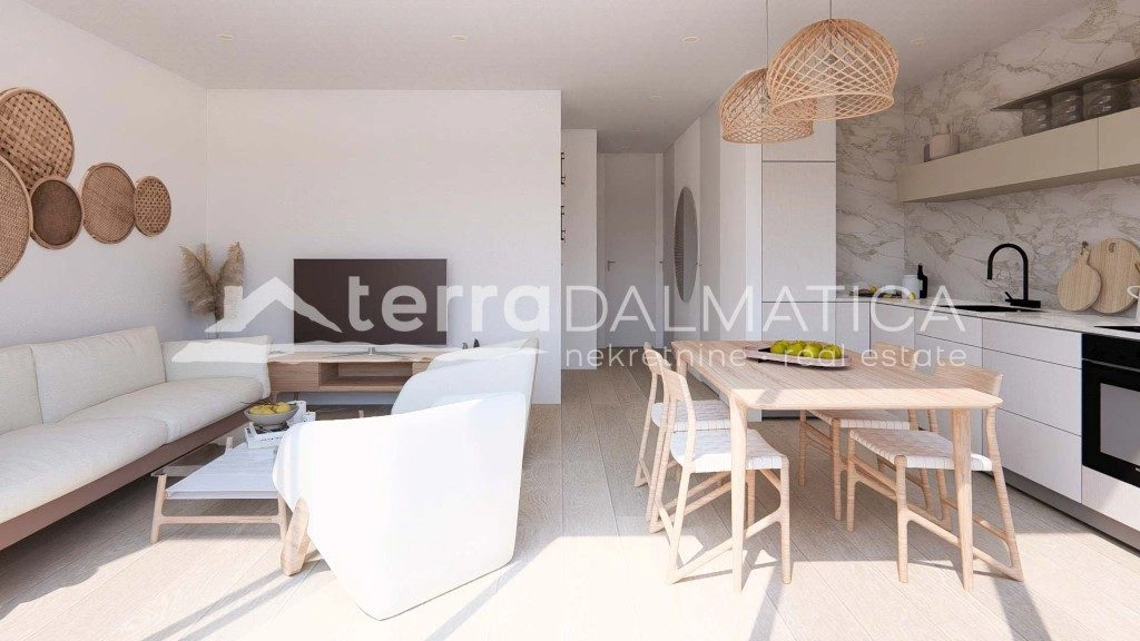 Ferienwohnung mit Meerblick und Balkon – Sukošan