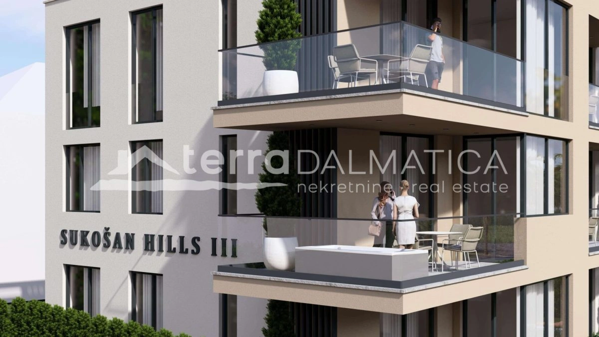 Ferienwohnung mit Meerblick und Balkon – Sukošan