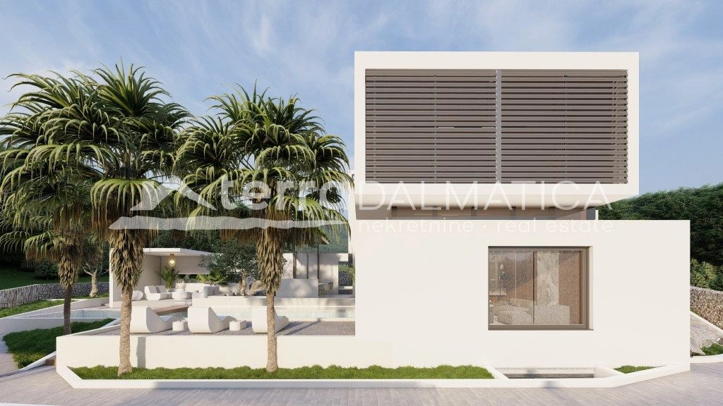 Luxusvilla mit Panoramablick auf die Adria – Rogoznica