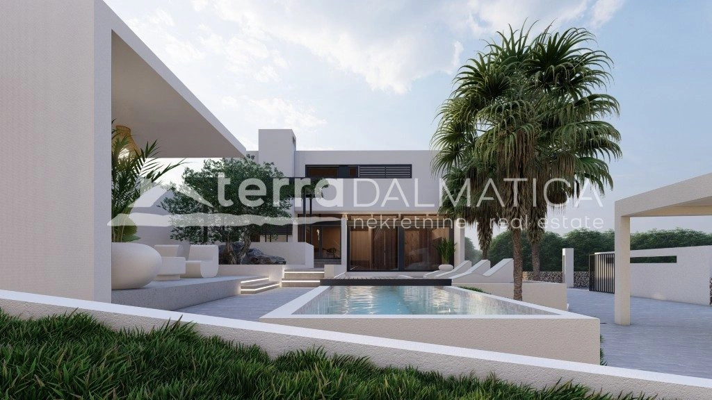 Luxusvilla mit Panoramablick auf die Adria – Rogoznica