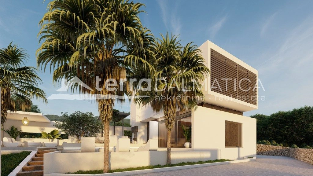 Luxusvilla mit Panoramablick auf die Adria – Rogoznica