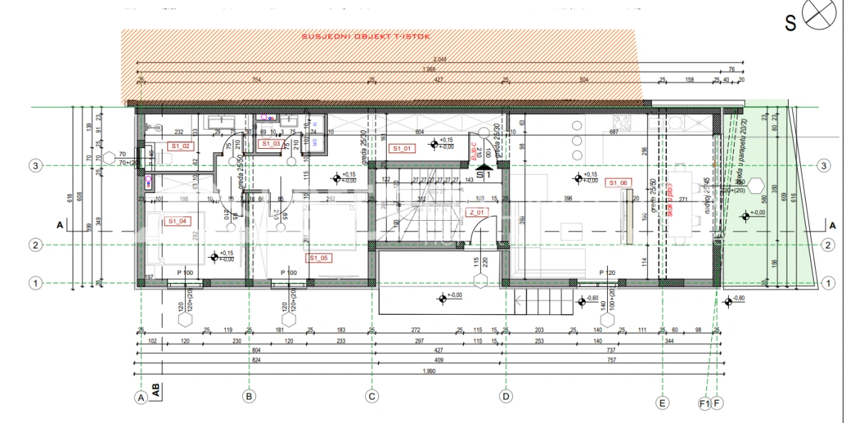 Przestronny apartament S1 Brodarica, parter z ogrodem i tarasem
