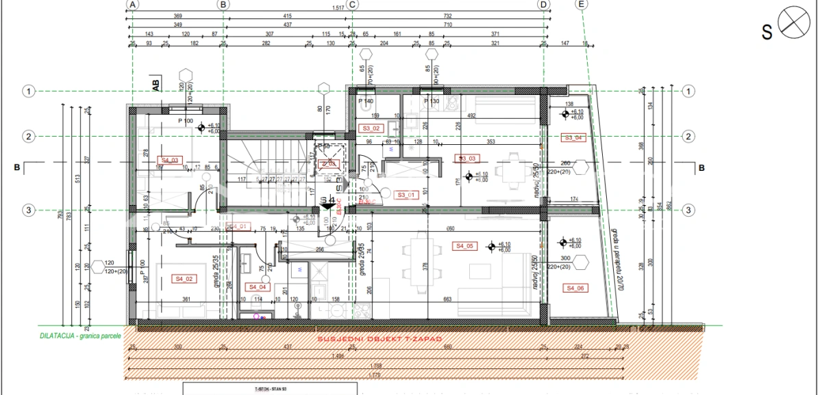 Apartament S4 Brodarica, drugie piętro z balkonem i miejscem parkingowym