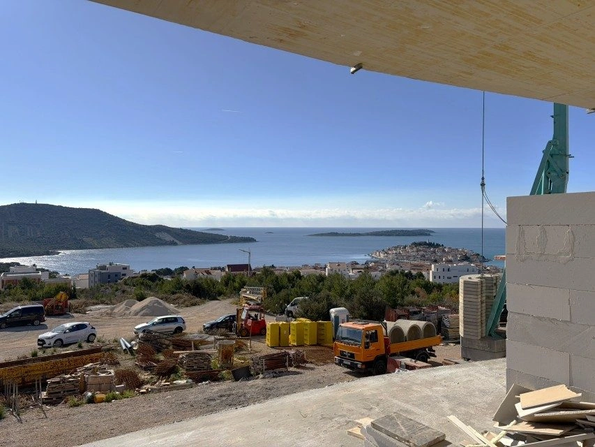 Apartment, Primošten – Terrassen, freier Meerblick, Aufzug und Garage