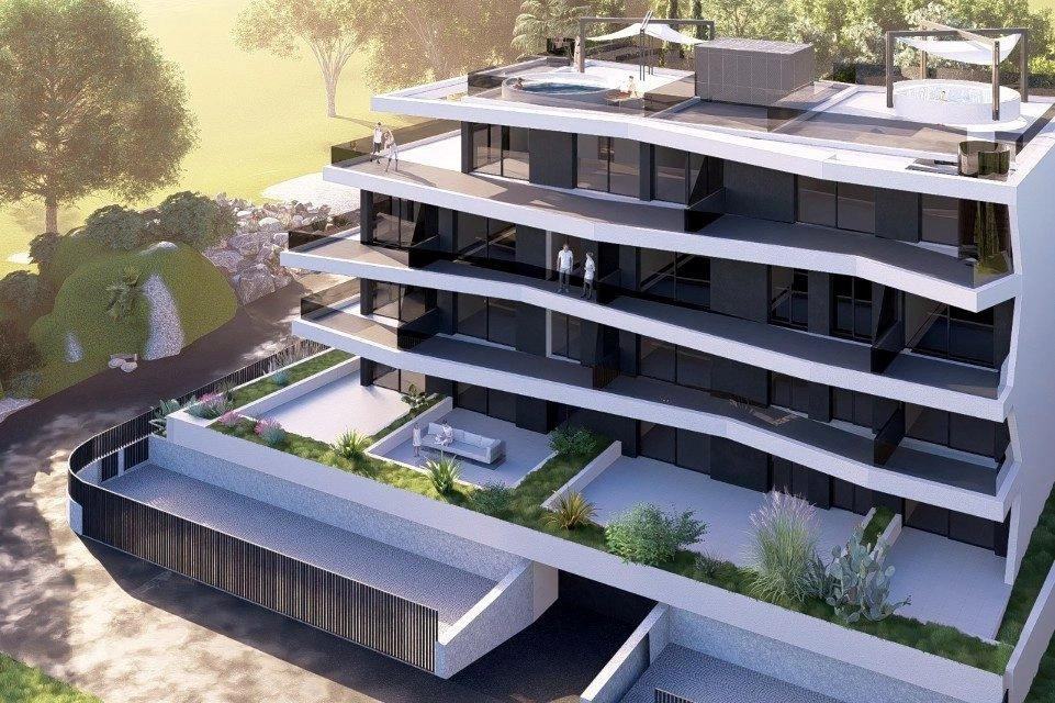 Penthouse, Primošten – Terrasse, Panoramablick, Aufzug und Garage