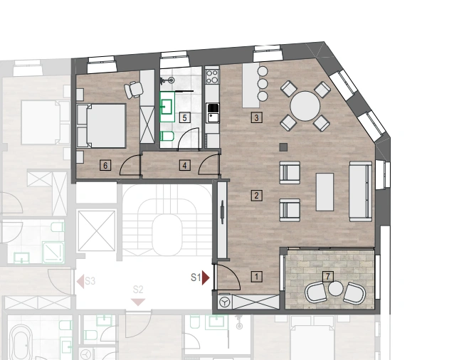 Wohnung in Šibenik – Neubau, erste Reihe zum Meer