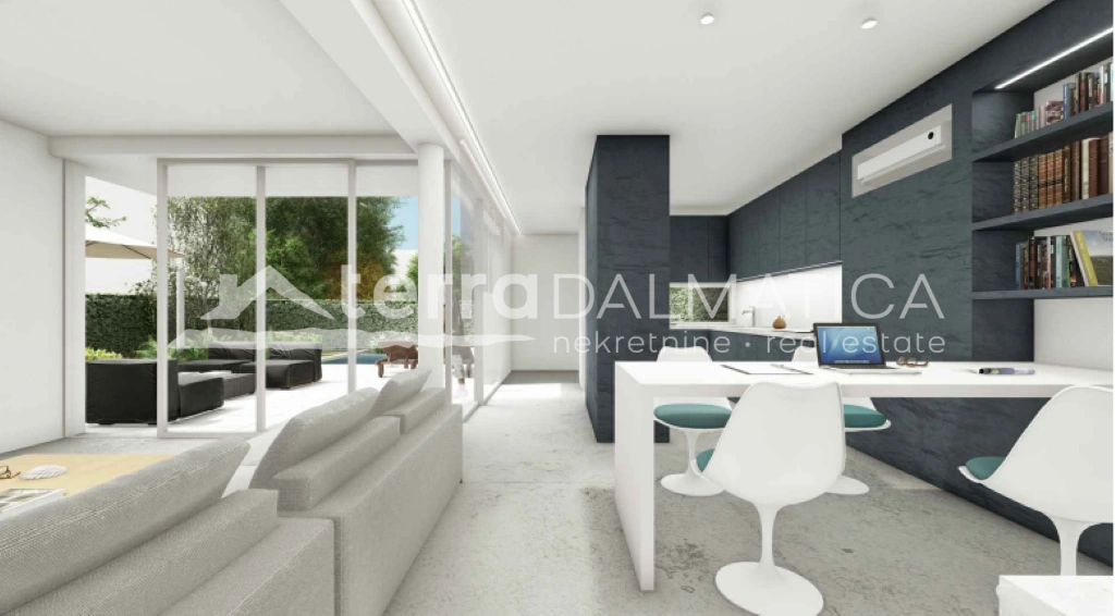 Projekt vila u nizu, Tribunj – privatni bazen i vrt