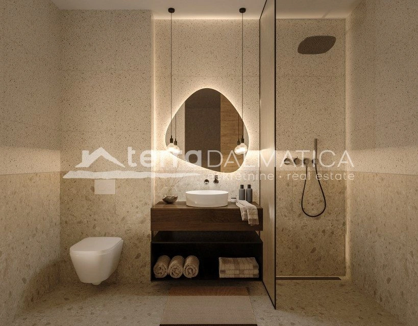 Two-bedroom apartment in Vodice - new building with sea view