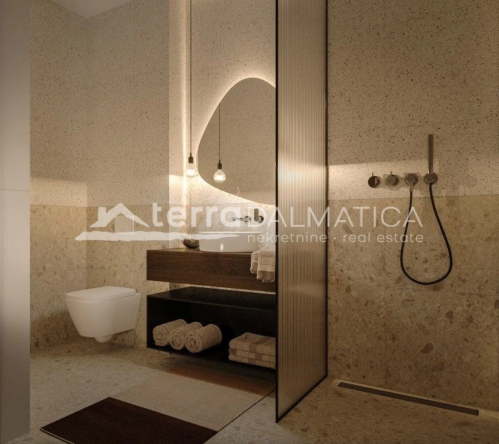 Two-bedroom apartment in Vodice - new building with sea view