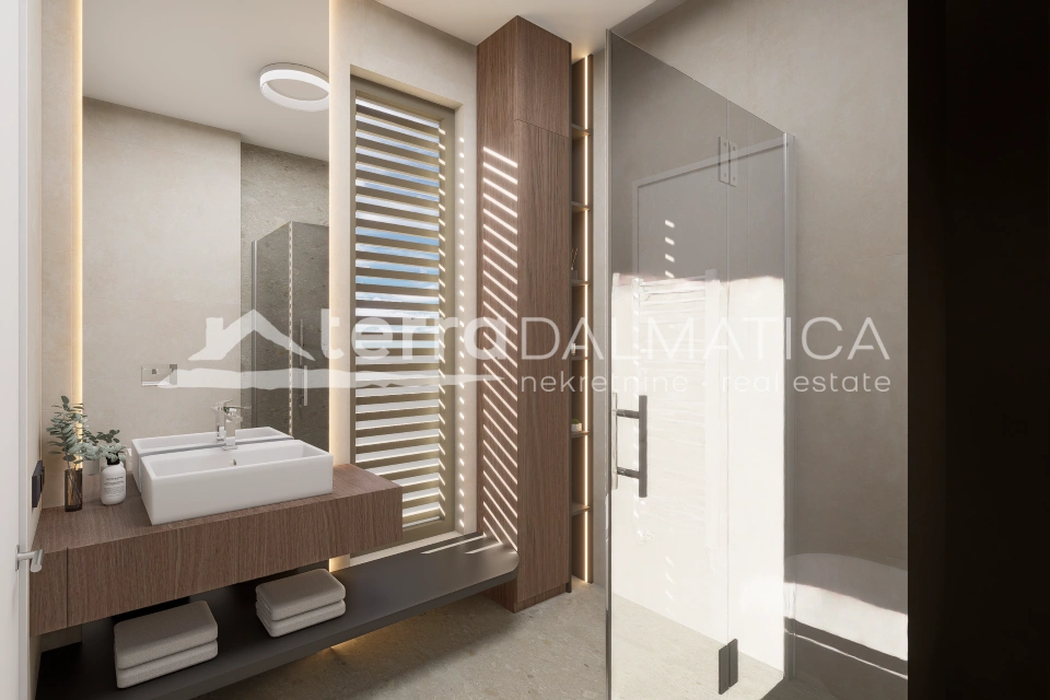 Moderní apartmán, Primošten – soukromý bazén a zahrada