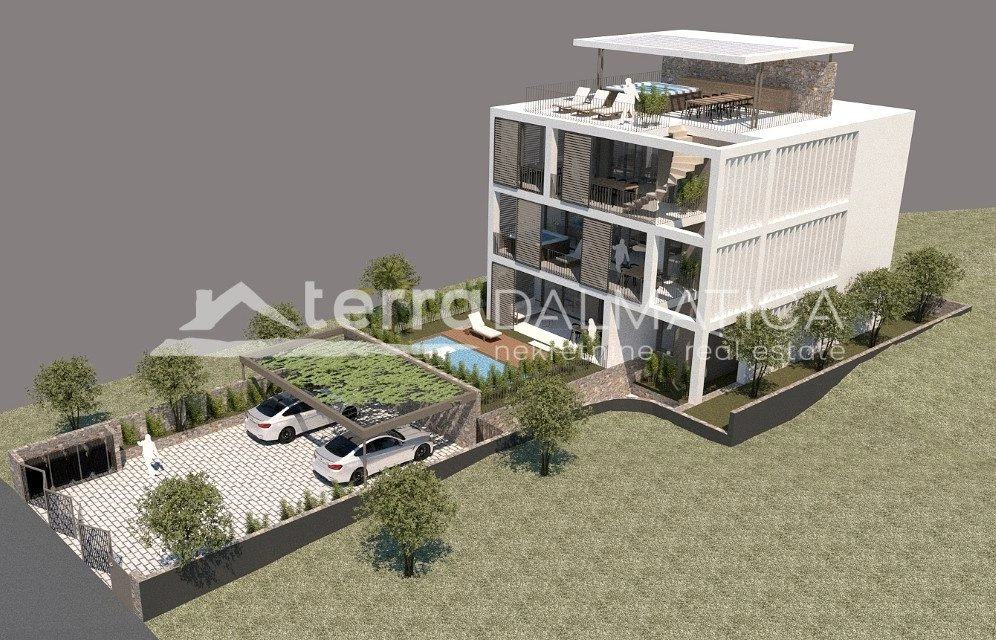 Penthouse, Primošten – střešní terasa