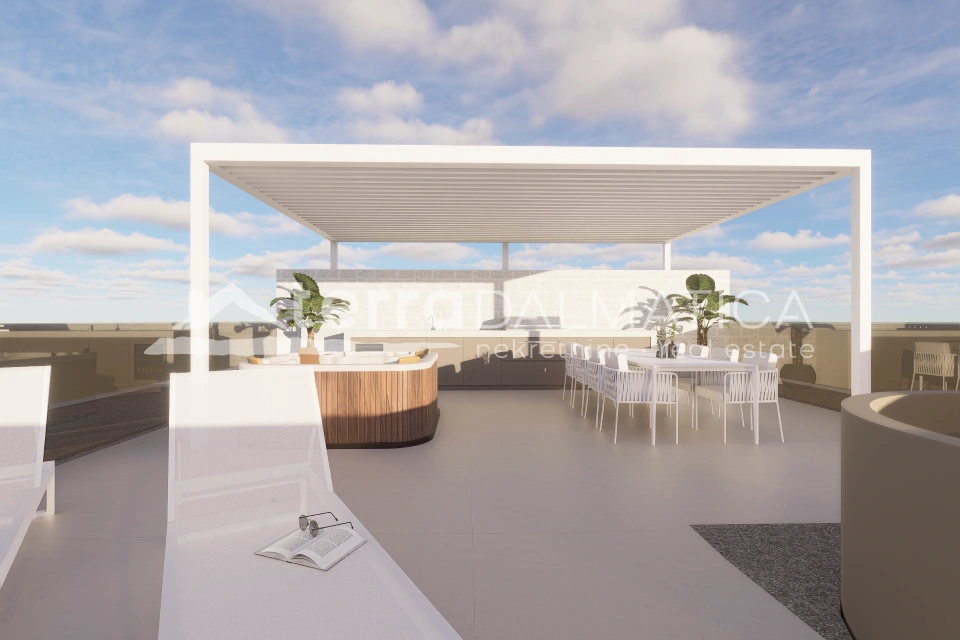 Penthouse, Primošten – střešní terasa