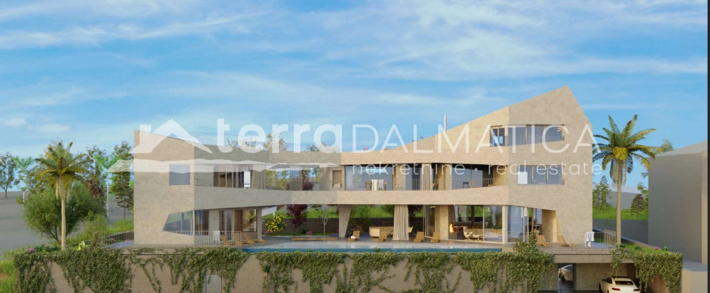 Baugrundstück, Brač – Projekt für eine Villa mit Meerblick und Split