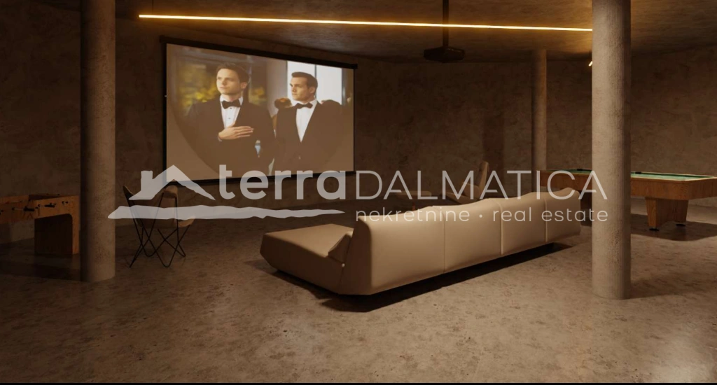 Baugrundstück, Brač – Projekt für eine Villa mit Meerblick und Split