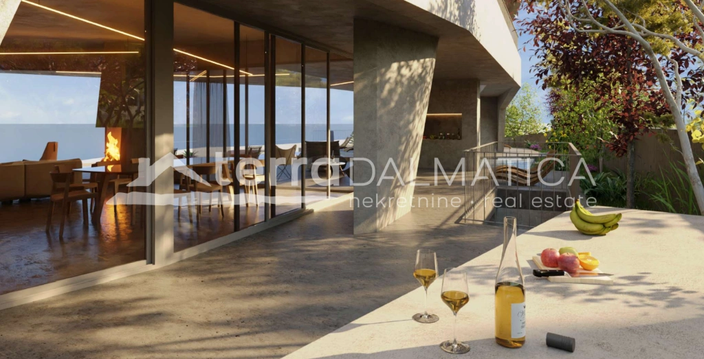 Baugrundstück, Brač – Projekt für eine Villa mit Meerblick und Split