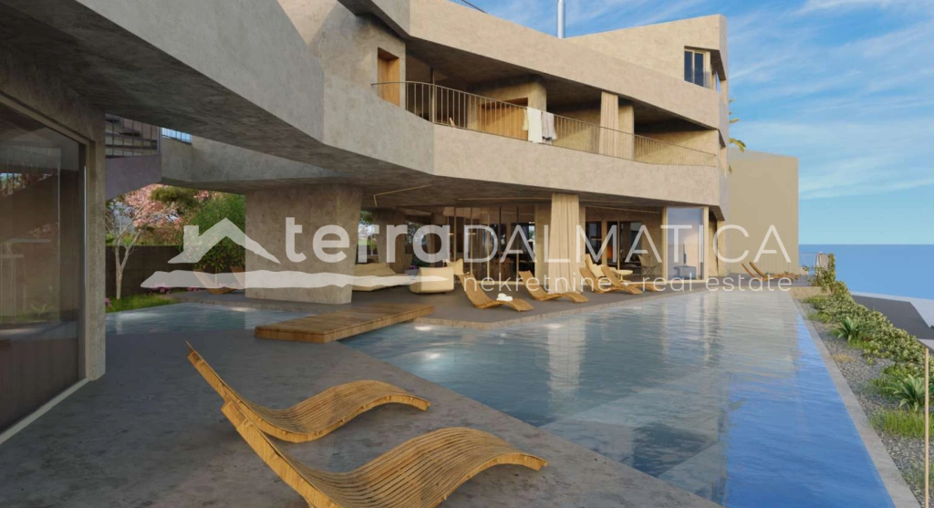Baugrundstück, Brač – Projekt für eine Villa mit Meerblick und Split