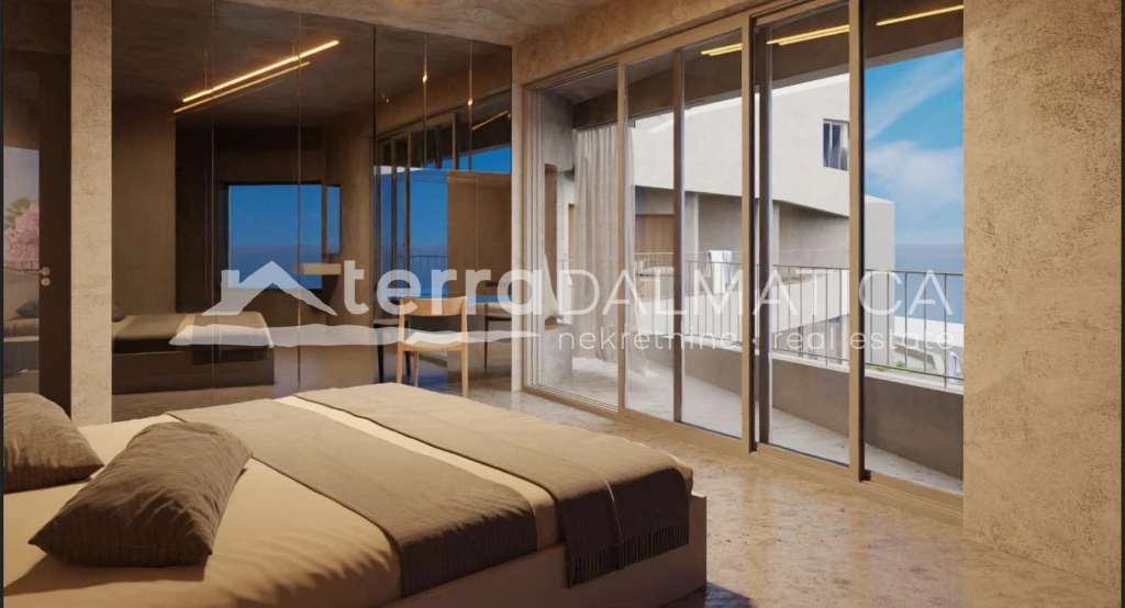 Baugrundstück, Brač – Projekt für eine Villa mit Meerblick und Split