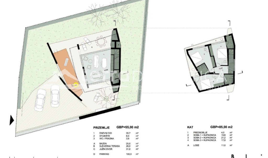 Villa mit Aussicht, Brač – Swimmingpool