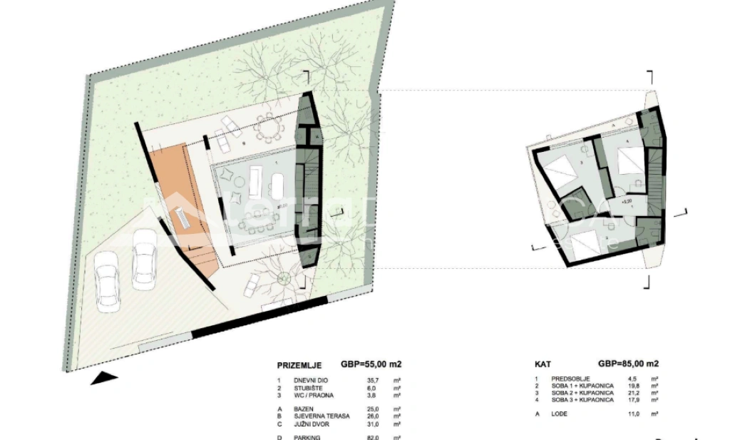 Villa mit Pool, Brač – Meerblick