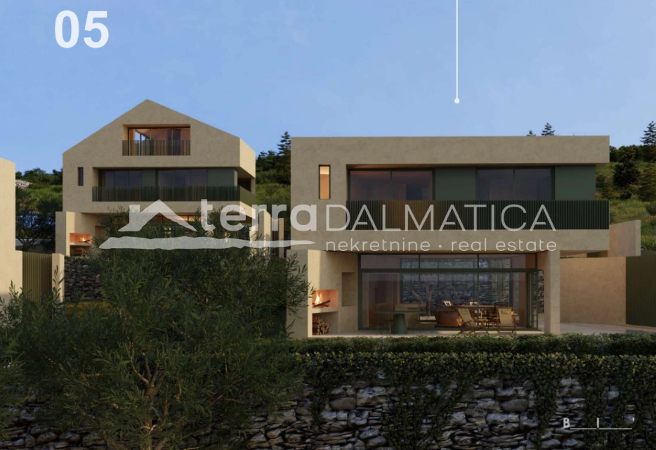 Freistehende Villa mit Pool, Brač – Aussicht