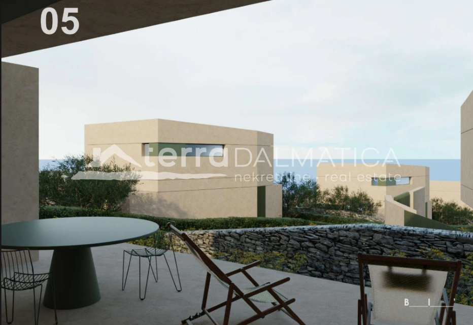 Freistehende Villa mit Pool, Brač – Aussicht