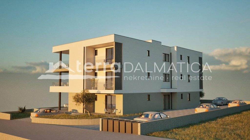 Apartment, Tribunj – S3, erster Stock mit überdachten Terrassen