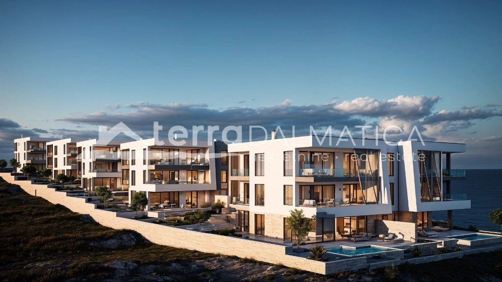 Apartment, Tribunj – S5, zweiter Stock mit überdachten Terrassen