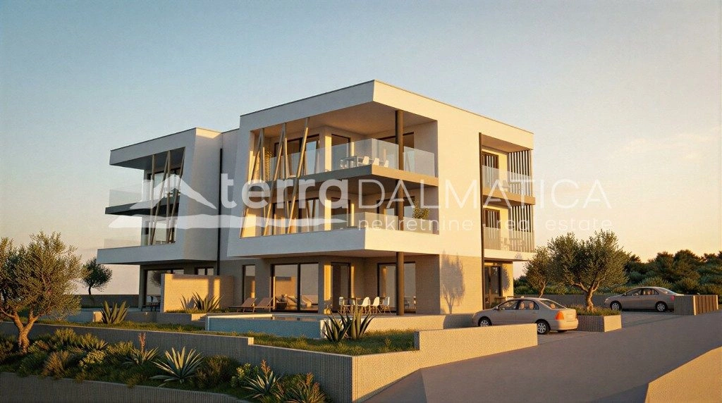 Apartment, Tribunj – S5, zweiter Stock mit überdachten Terrassen