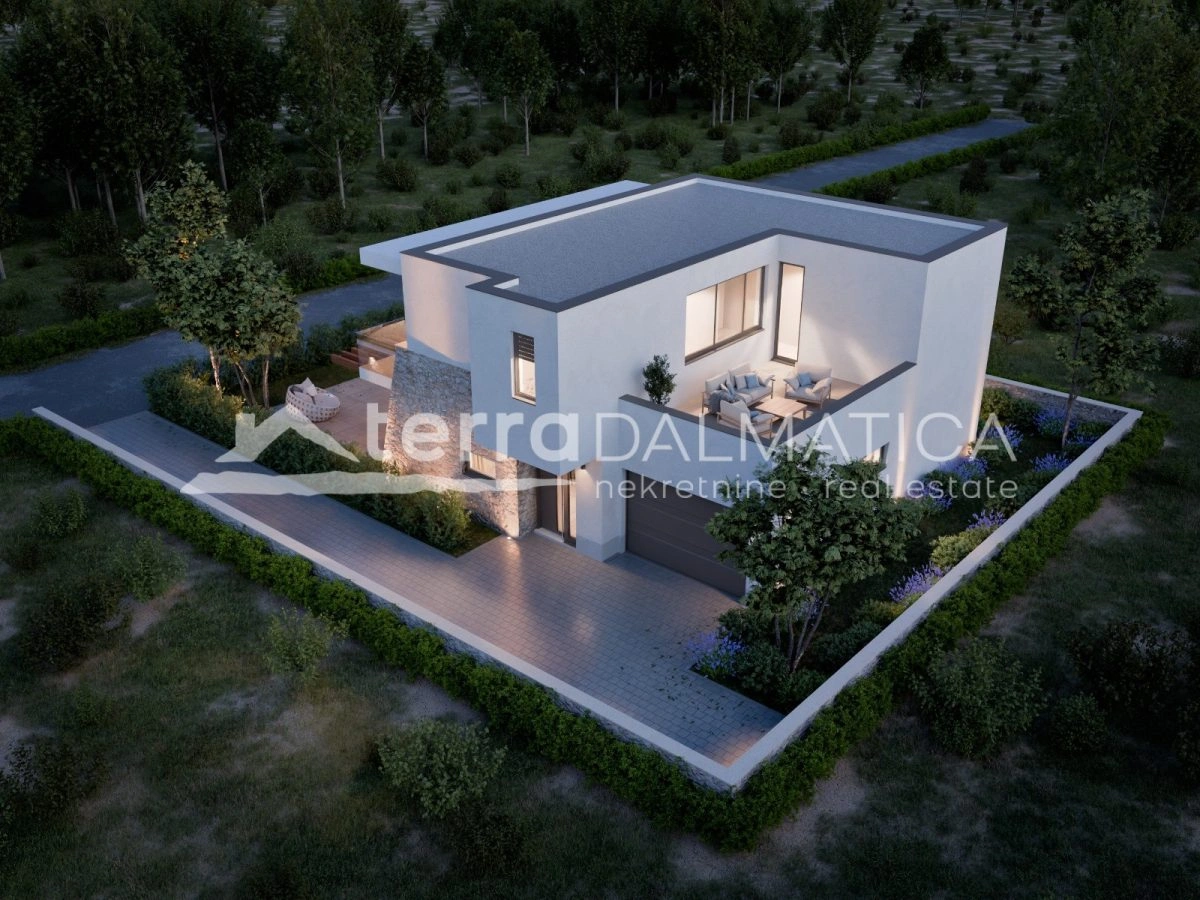 Haus in erster Reihe zum Meer in der Nähe von Šibenik